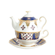100 Years 1900 Regency Blue Tea for One, 16.9 oz. by Royal Albert