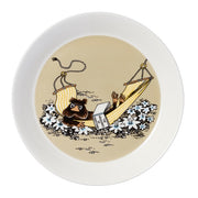 Moomin Muskrat Beige Plate, 7.4-Inch by Arabia