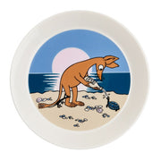 Moomin Sniff Blue Plate, 7.4-Inch by Arabia