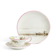 Darwin Voyage of the Beagle Galapagos Islands Teacup, Saucer, & Plate Set by Wedgwood