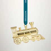 Steam Train Golden Ornament by Waterford