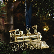 Steam Train Golden Ornament by Waterford