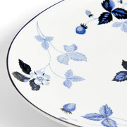 Wild Strawberry Inky Blue Oval Serving Plate 11.7" by Wedgwood