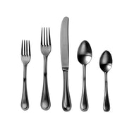 Perla Ice Black Gold Flatware by Mepra