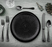 Perla Ice Black Gold Flatware by Mepra