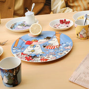 Moomin Family Time Serving Plate, 11.8-Inch by Arabia