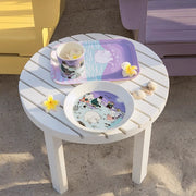 Moomin Beach Day Rectangular Serving Tray, 10.6-Inch by Arabia