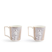 Renaissance Grey Accents Mug, 10.1 oz, Set of 2 by Wedgwood