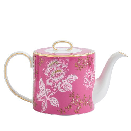 Wonderlust Pink Tonquin Teapot, 16.9 oz., by Wedgwood - Amusespot ...