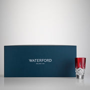 Lismore Red Shot Glass, 1.5 oz., Set of 4 by Waterford