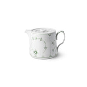 Green Fluted Plain Porcelain Teapot, 25 oz. by Royal Copenhagen