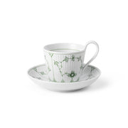 Green Fluted Plain Porcelain Cup & Saucer by Royal Copenhagen