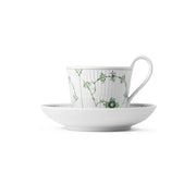 Green Fluted Plain Porcelain Cup & Saucer by Royal Copenhagen