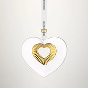 Heart Ornament with Gold by Waterford