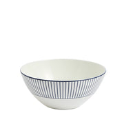 Gio Pinstripe White Cereal Bowl, 6.2" by Wedgwood