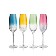 Mixology Color Flutes, Mixed Set of 4, 11 oz. by Waterford