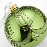 Holiday Heirlooms Green Bauble Ornament by Waterford