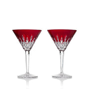Lismore Red Martini Glasses, Set of 2, 7oz. by Waterford