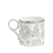 Silver Tonquin Mug, White/Silver, 9 oz. by Wedgwood