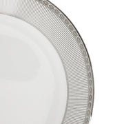 Silver Tonquin Deep Plate, 8.6" by Wedgwood
