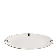 Vera Wang Luxe Graphite Oval Serving Platter, 13" by Wedgwood