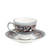 Florentine Navy Teacup & Saucer by Wedgwood