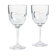 Vera Wang Luxe Graphite White Wine Glass, Set of 2 by Wedgwood