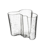 Alvar Aalto Collection Bubble Glass Aalto Vase, Clear, 4.7" by Iittala