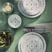 Green Fluted Plain Porcelain Plate by Royal Copenhagen