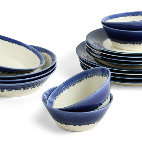 1815 Pacific Glaze 16-Piece Dinnerware Set, Blue by Royal Doulton