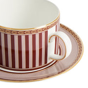 Splendour Red Teacup & Saucer, Set of 2, 5.9 oz. by Wedgwood