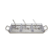 Crudite Tray with 3 Forks by Match Pewter