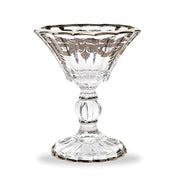 Vetro Platinum Petite Pedestal Candy Dish, 7.5" h by Arte Italica Glassware Arte Italica 