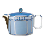 Signum Azure Porcelain Teapot, 25 oz. by Swarovski x Rosenthal Coffee Servers & Tea Pots Rosenthal 