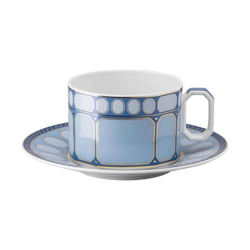 Signum Azure Tea Cup & Saucer - Thumbnail 4