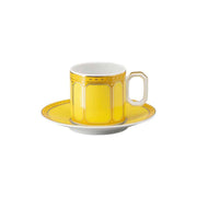 Signum Jonquil Porcelain Espresso Cup & Saucer, 3 oz. by Swarovski x Rosenthal Coffee & Tea Cups Rosenthal 