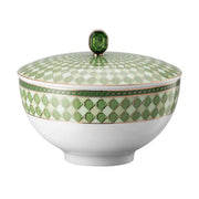 Signum Fern Porcelain Soup Bowl with Lid, 27 oz. by Swarovski x Rosenthal Bowl Rosenthal 