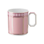 Signum Rose Pink Porcelain Mug with Lid, 13 oz. by Swarovski x Rosenthal Mug Rosenthal 