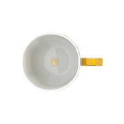 Signum Jonquil Yellow Porcelain Mug with Lid, 13 oz. by Swarovski x Rosenthal Mug Rosenthal 