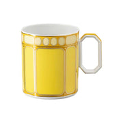 Signum Jonquil Yellow Porcelain Mug, 13 oz. by Swarovski x Rosenthal Mug Rosenthal 