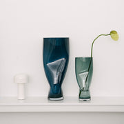 Squeeze Vase XL Midnight Blue by Lena Bergstrom for Orrefors