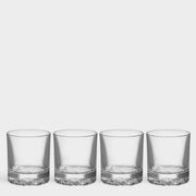 Carat Double Old Fashioned Glasses Set of 4 by Lena Bergstrom for Orrefors