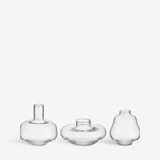 Kappa Vase Clear Mini Set of 3 by Mimmi Blomqvist for Kosta Boda