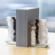 Anna New York Fim Druze Agate and Silver Bookends Bookends Anna 