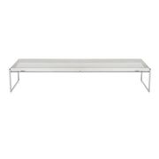 Kartell Trays Long Rectangular Coffee or Side Table, 55.1" x 15.75" by Piero Lissoni White