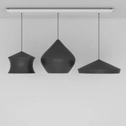 Tom Dixon Beat LED Trio Linear Pendant System Chandelier Lighting Tom Dixon Black 