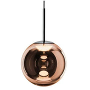 Globe 10" LED Suspension Copper Pendant by Tom Dixon Lighting Tom Dixon 