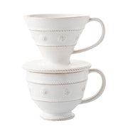 Juliska Berry and Thread Classic Whitewash Pour Over Coffee Set