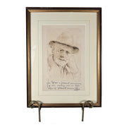 Edwin Cerio, Framed Inscribed Portrait, 1945 Amusespot 