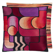 Christian Lacroix Graphe Magenta 18" x 18" Square Throw Pillow Pillow Designers Guild 